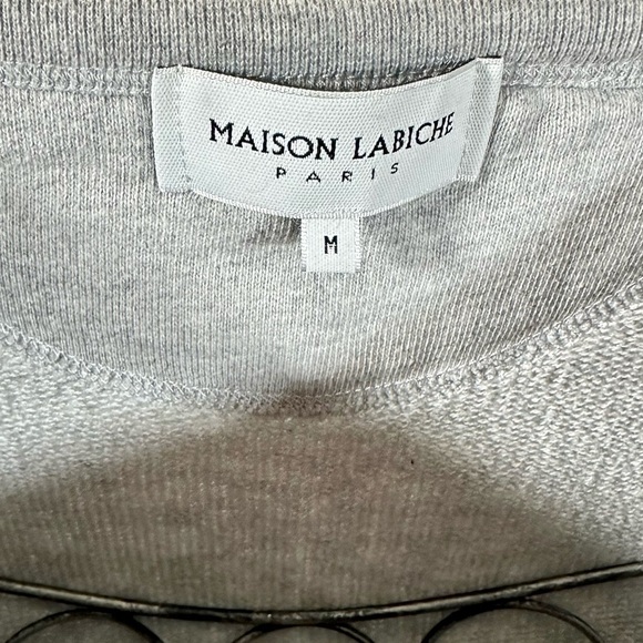 Maison Labiche l'aventure beaded sweatshirt size M - Picture 3 of 8